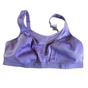 Purple Wireless Sports Bra 42DDD High Impact Activewear Workout Gym‎